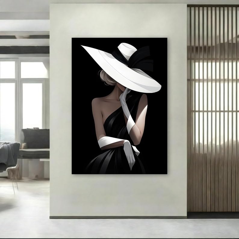 Impression de mode noir et blanc pour exprimer votre style unique