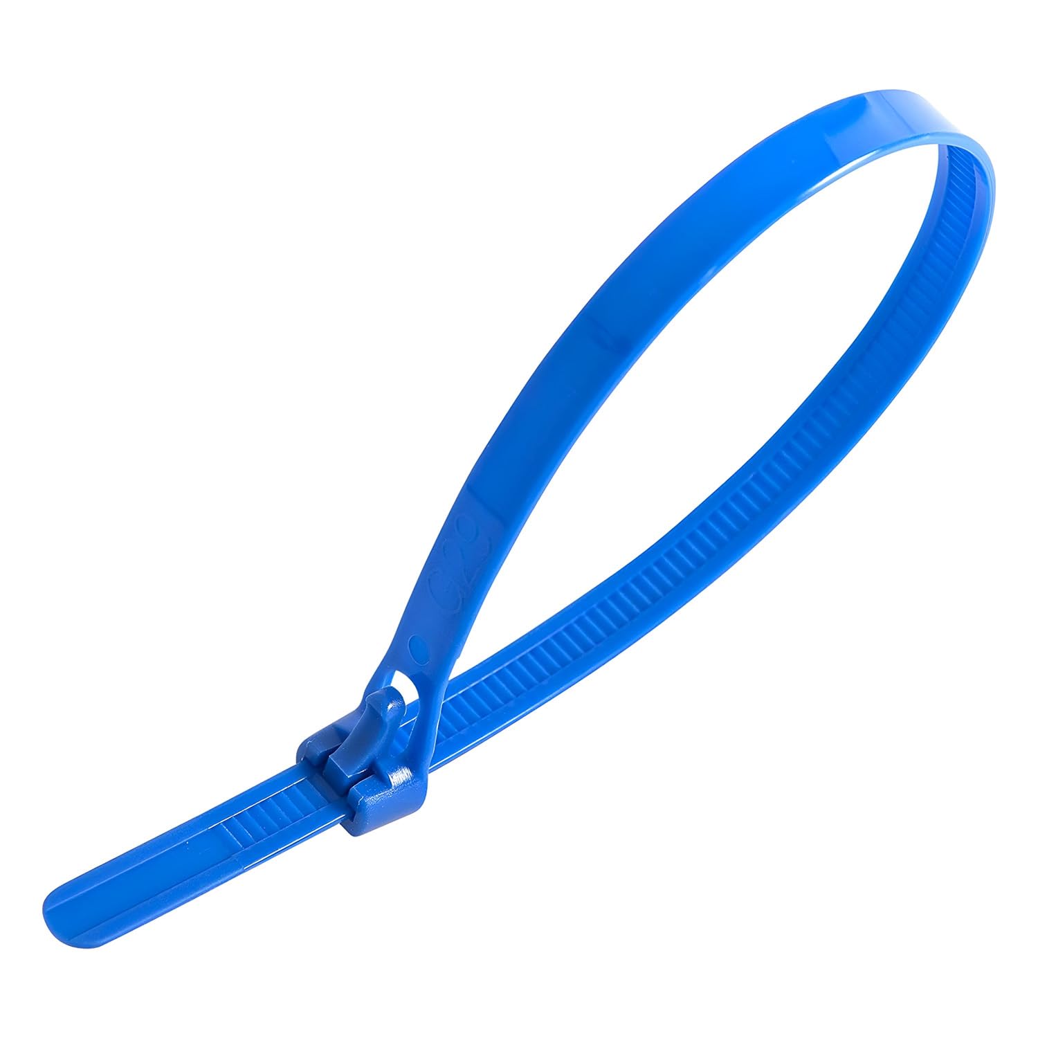 LEDSone Pack of 100, Blue Cable Ties, 450mm x 7.2mm Adjustable Nylon Zip Ties, 18" Multi-Purpose Releasable Plastic Tie Wraps, Secure Reusable for Tidy Wires Home Workshop and Garden