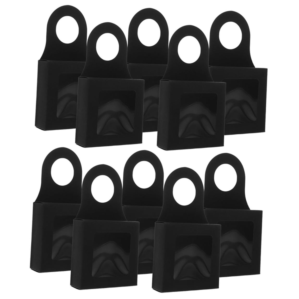 TOPBATHY 2 Set Confezione di Vino Rosso Imballaggio Bottiglie Vino Confezioni per Bottiglie di Vino Scatole per Bottiglie di Vino Fornitura di Vino Carta Kraft Black 20 Pezzi * 2