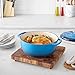 Amazon Basics Cast Iron Dutch Oven Pot with Lid, Enameled, Round, Dual Handles, Heavy-Duty, Large, 7.3-quart, Blue
