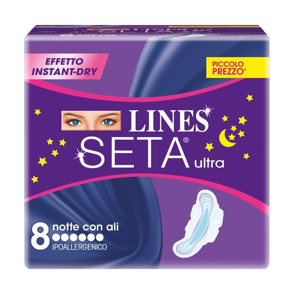 Lines Seta Ultra Assorbenti Notte 8Unt 1CFZX24PZ