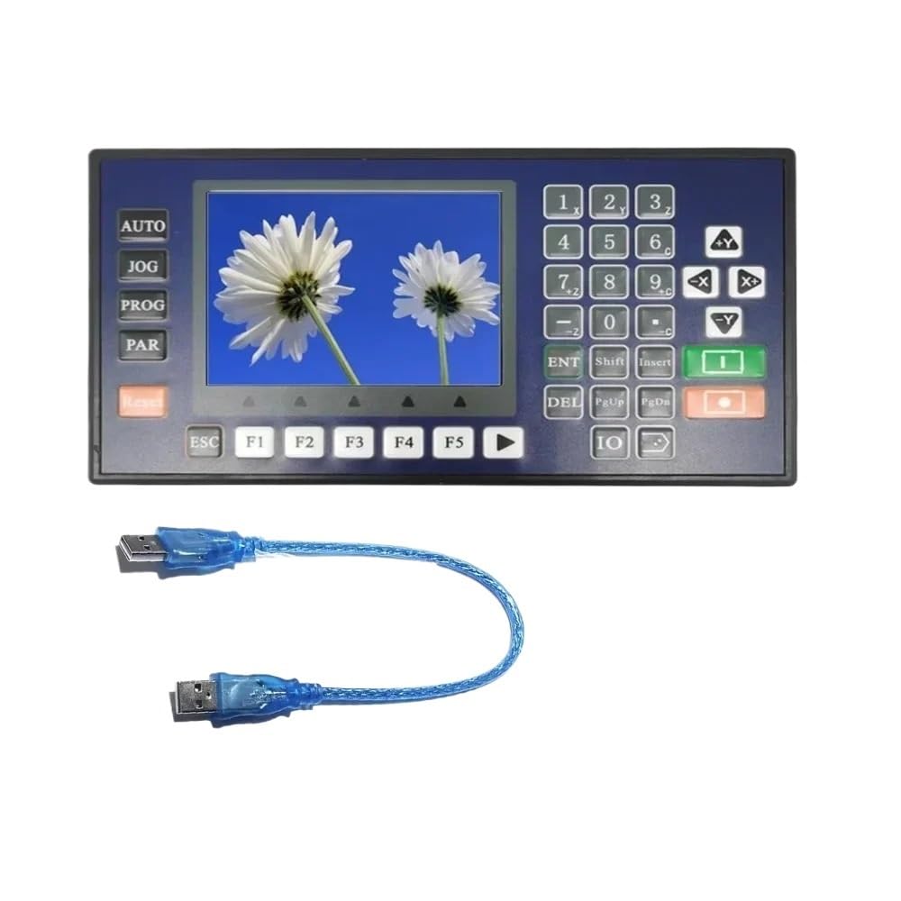 JVDDI CNC Offline Motion Controller 1Axis/2Axis/3Axis/4 Axis Servo Motor Programmable RS485 TC55V USB For Engraving Router(4 Axis)
