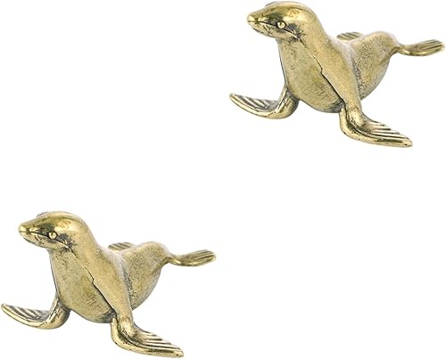 Miniatura 9 de Cabilock Little Seal - Mini adorno de escritorio de 1.61 pulgadas, sello decorativo, coleccionable, estilo retro, decoración creativa para el hogar
