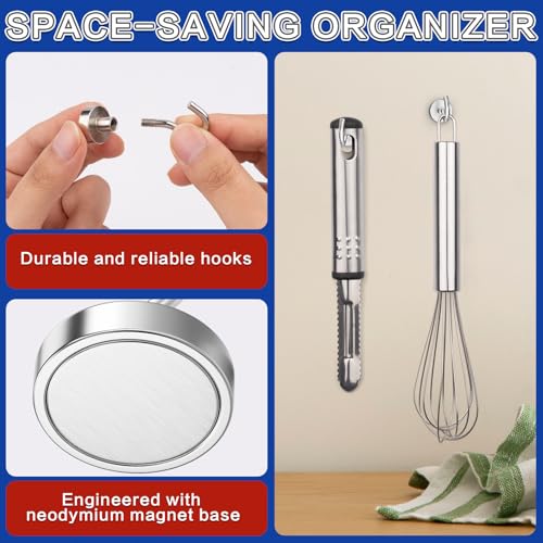 Image of 20 Pack Magnetic Hooks, 30lbs Magnet Hooks for Cruise Cabins