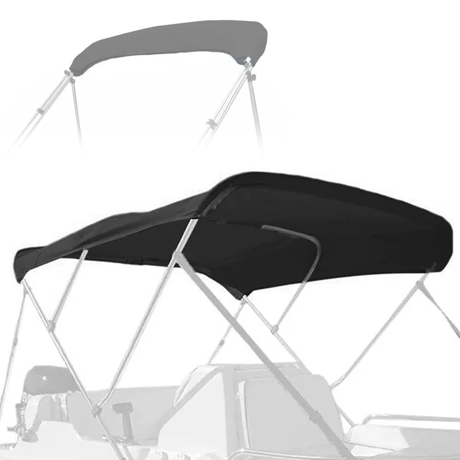 Tendalino Barca di Ricambio a 3 Archi, Impermeabile | Tessuto Oxford 600D, Adatto per Pontoni e Bowrider, per Tutte le Stagioni