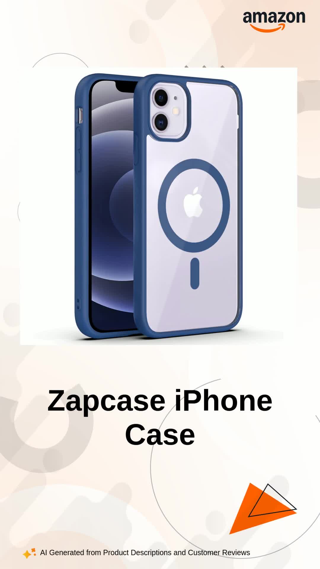 iPhone 12 mini 256GB 78% ネイビー ケース3個付き Zapcase Back Case Cover for iPhone 12 Mini/iPhone 13 Mini