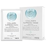 Collagen Hydrating Sheet Masks for Face Korean Anti Aging Mask Sheet for Dry Skin & Sensitive Skin, EVE Vegan, Not Tested on Animals, No Parabens, No Sulfates, Hyaluronic Acid, Witch Hazel 10EA