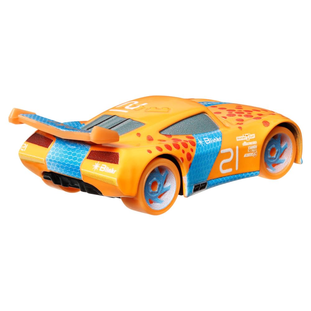 Disney Cars Blinkr Glow Racer Toy Vehicle for Kids Ages 3 and Up, Multicolored - Image 3