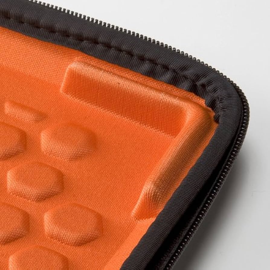 absorber 撥水pcケース 13.3インチ/ブラックオレンジ セミハード