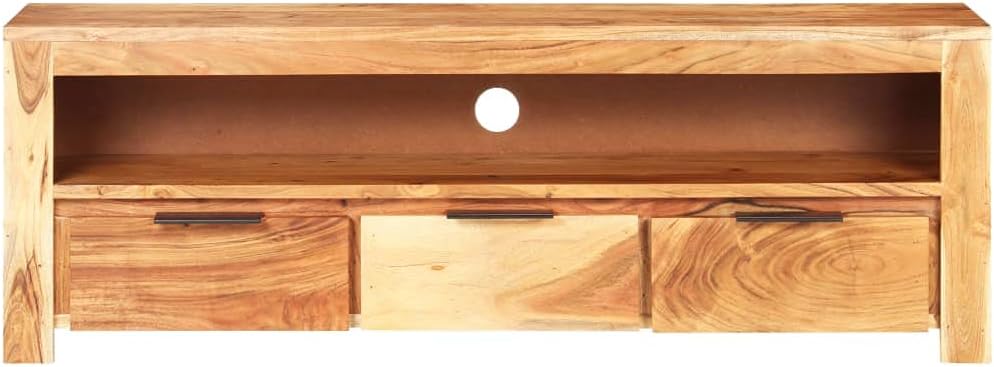 TV Cabinet,Media Cabinet,Storage Cabinet,Entertainment Cabinet,Wooden TV Cabinet,Living Room Furniture,for Living Room,Bedroom,Lounge,Activity Room,46.9"x11.8"x16.1" Solid Acacia Wood