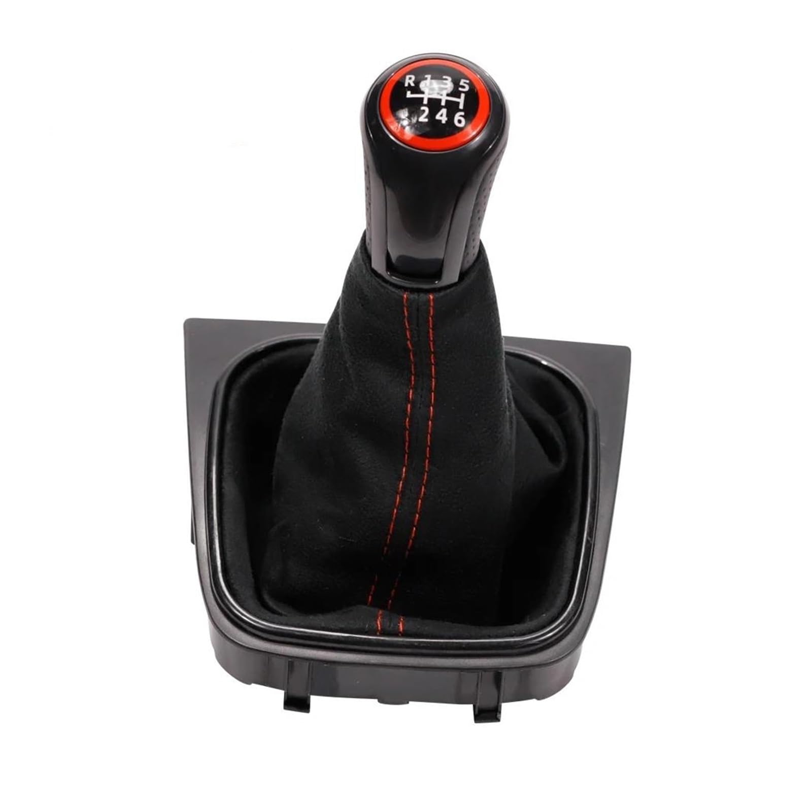 Aimazom A Imazom Car Gear Shift Knob For Vw For Golf Mk5 Mk6 R32 For Gti 2004-2009 5/6 Speed Gear Shift Knob Dustproof For Modification Nd Replacement(,For 6 Speed)