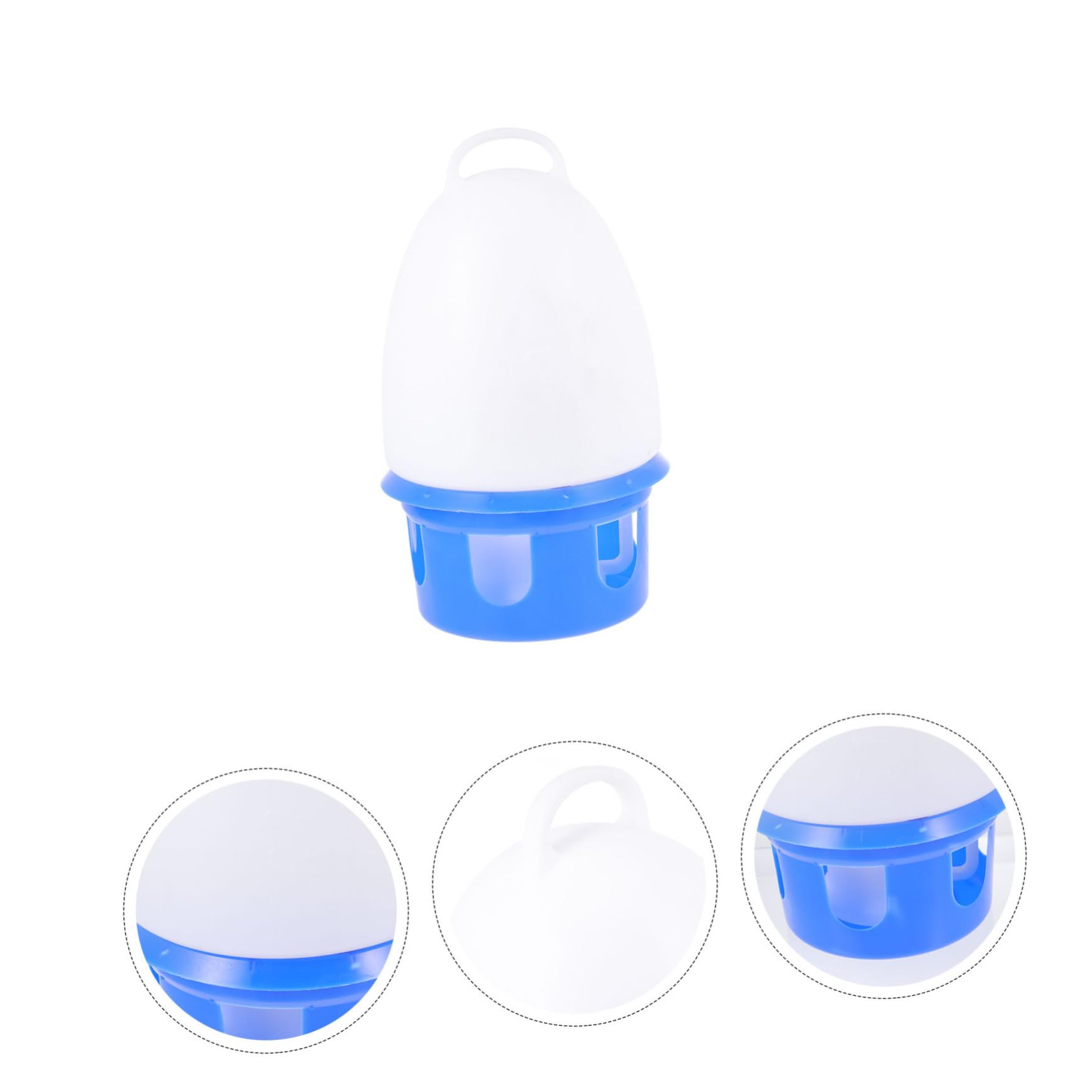 Bebedero Automático para Palomas Portátil de PVC Azul, Redondo | Extraíble y Desmontable, Diseño Resistente, para Aves y Palomas, Uso Doméstico