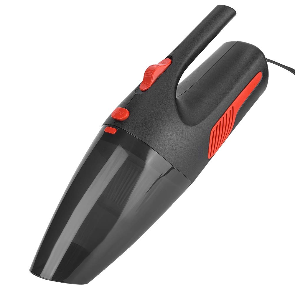 Aspiradora de Coche 120 W con Cable, aspiradora de Mano para húmedo y seco, Doble Uso, 12 V, ABS, Incluye 5 boquillas y Manguera para Coches, Camiones y Barcos, Color (Negro)