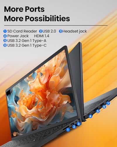 Image of Dell Inspiron 15 3530 Laptop Computer, 15.6 inch Touchscreen WVA LED FHD Anti-Glare Display, 16GB RAM, 1TB SSD, Windows 11 Pro, Intel 10-Core i5-1334U, AI Copilot for Student & Business