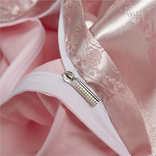 Housse de couette 150 x 200 cm drap jacquard satin vert - 4