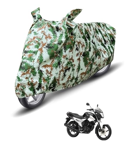 Image of Auto Hub Waterproof Bike Cover Compatible with Yamaha SZ-R Dustproof, UV Protection Two Wheeler Bike SZ-R Cover - Forest