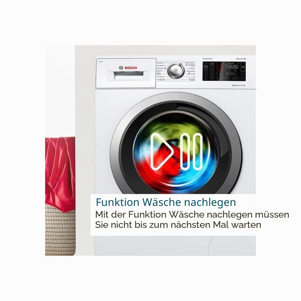 Bosch WGE02406FR Serie 2 Waschmaschine, freistehend, 7 kg, EcoSilence Drive, 1400 U/min, 44 l, Weiß