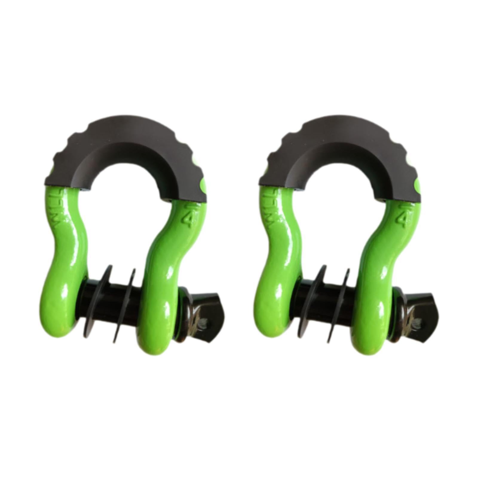 Harilla 2 manilles en D pour treuil remorquage avec goupille filetée 3/4" pour remorque, Style E