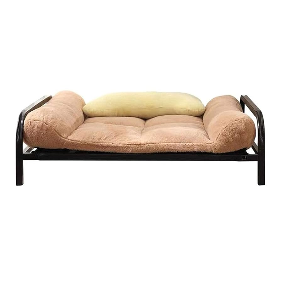 子犬子猫用ベッド　北欧風アイアンフレーム　ダークグレー色 子犬子猫用ベッド 北欧風アイアンフレーム ダークグレー色