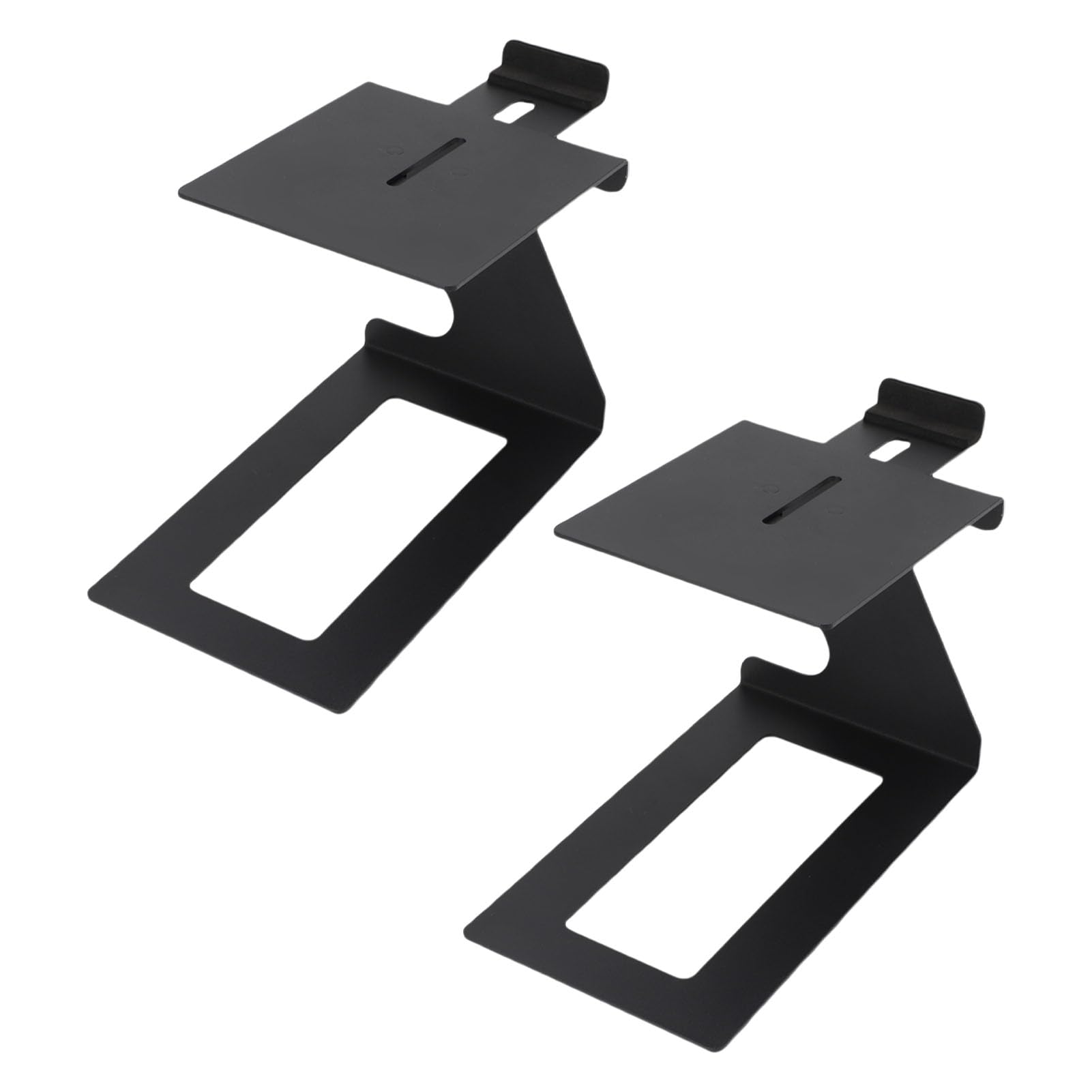 Alomejor Desktop Speaker Stand with EVA Pads, Adjustable Depth