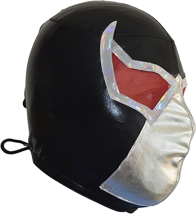 Vista 3 de Deportes Martinez - Máscara de lucha libre mexicana, licra Pro-Fit, talla adulto