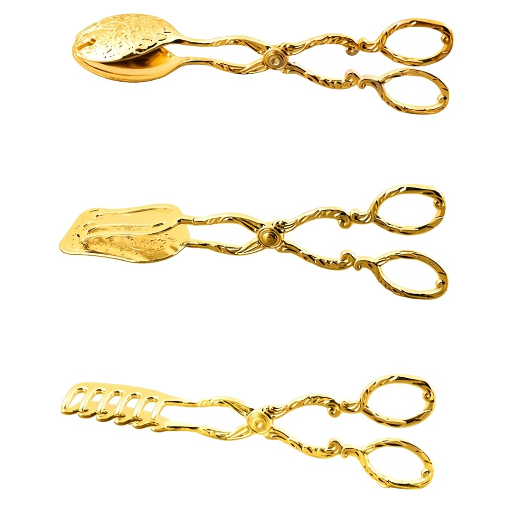 CTRLZS Retro Fruit Salad Cake Clip Meal Clip Snack Cake Clip Salad Pastry Clip Baking Barbecue Tools Gold