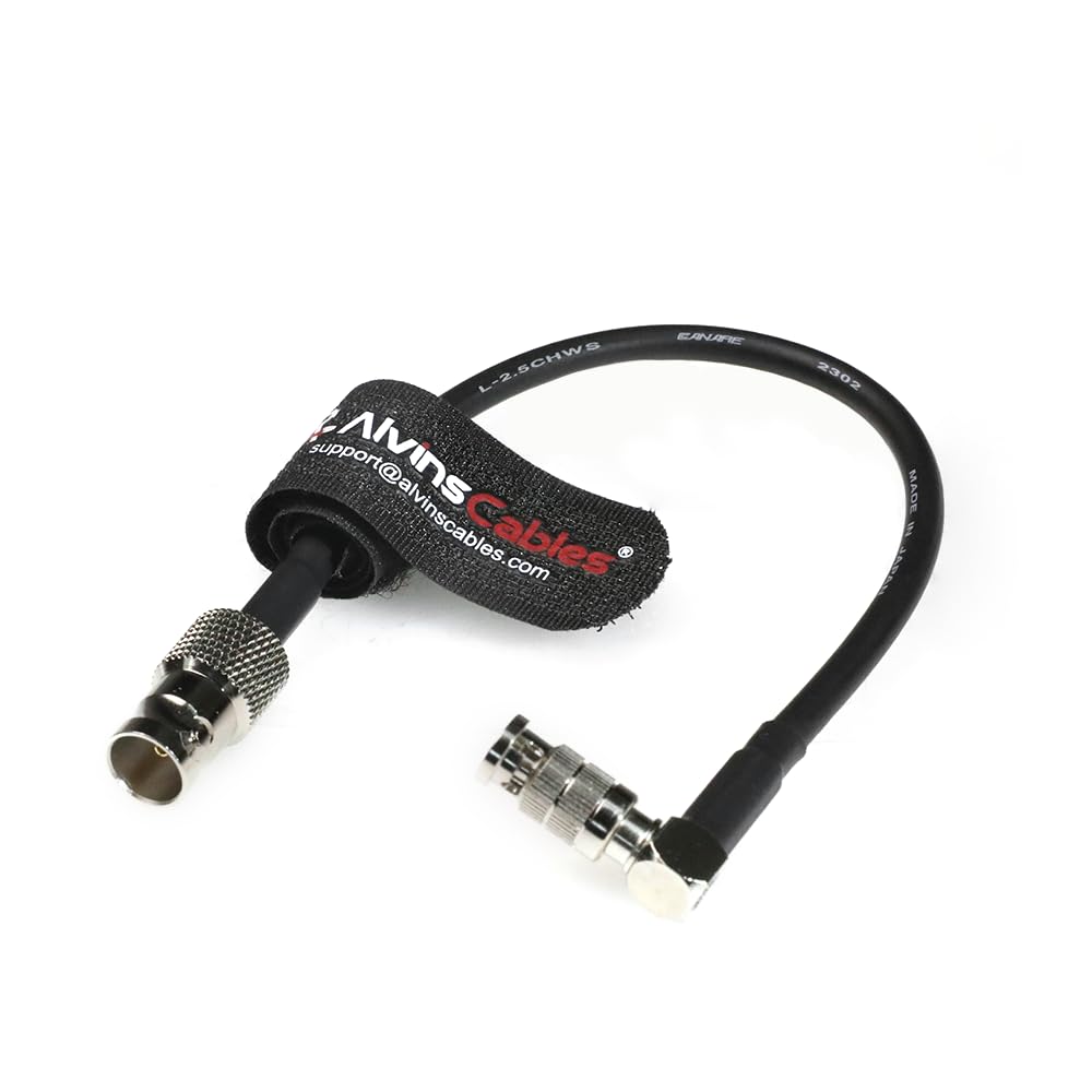Amazon | Alvin's Cables 12G-SDI L型 Micro BNC - BNC オス 変換