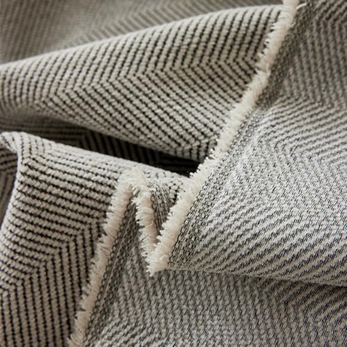 Couverture de canapé gris clair 1 place texture douce 180x90