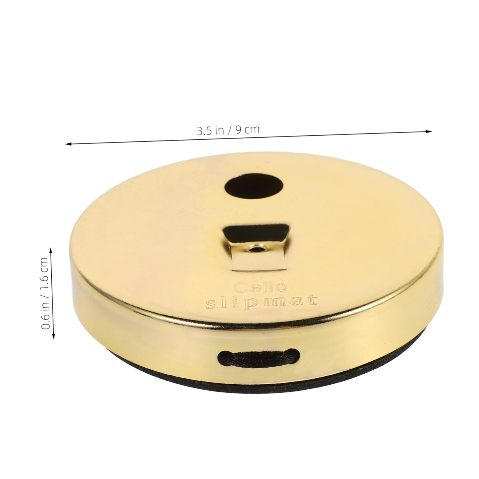 Holibanna Non-slip Mat Cello Pad Cello Endpin Stopper Instrument Accessories Rock Stop Musical Instrument Accessories Violin Stopper Golden Rubber