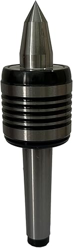 Miniatura 2 de Mantouxixi Centro giratorio en vivo resistente, precisión de 60 0.0002 pulgadas Morse MT2 Live Center profesional acero al carbono, cono morse,