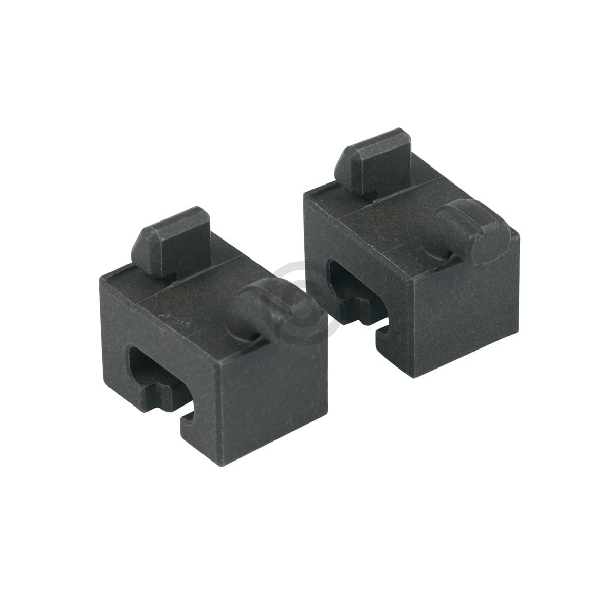 Buchse kompatibel mit SIEMENS 00637443 Keramikhalter vorne für Zubehörhaltegitter Backofen mit Mikrowelle 2Stk