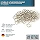 van den Heuvel | 100 Stahl Schlüsselringe 18mm Durchmesser | kleiner Schlüsselanhängerring gehärtet/vernickelt | langlebiger Schlüsselanhänger zur Schlüsselorganisation | Made in Germany