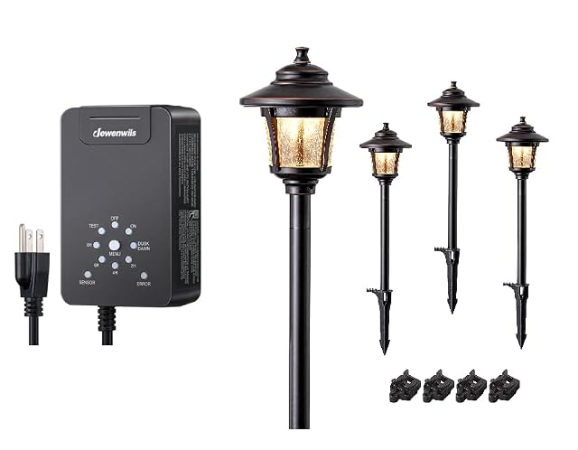 DEWENWILS&EDISHINE DEWENWILS 60W Low Voltage Transformer & EDISHINE Low Voltage Landscape Lighting