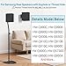 Speaker Stands Pair for Samsung HW-Q990C HW-Q990D Rear Speaker Stand with Wall Mount - Height Adjustable Speaker Floor Stands for Q Series Samsung Speaker Stands Pair with Keyhole or Thread Hole