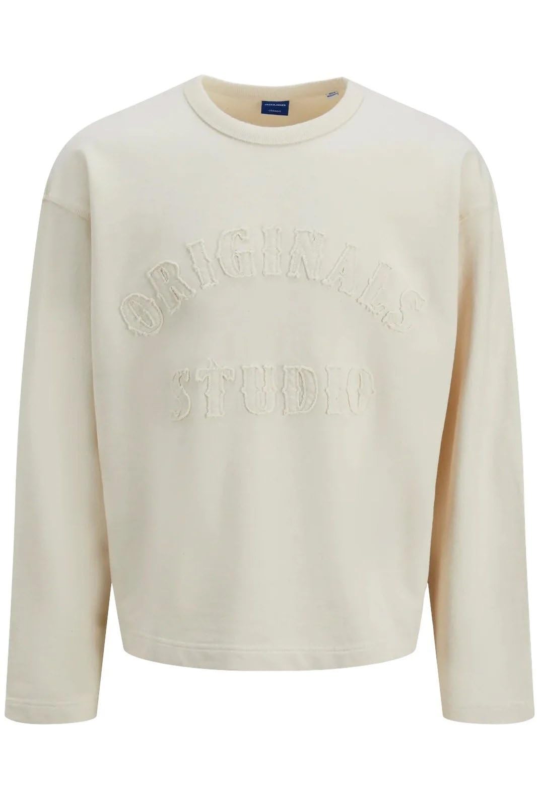 Jack & Jones Men's Ecru Joraustin Sweat Crew Neck Jumper Medium