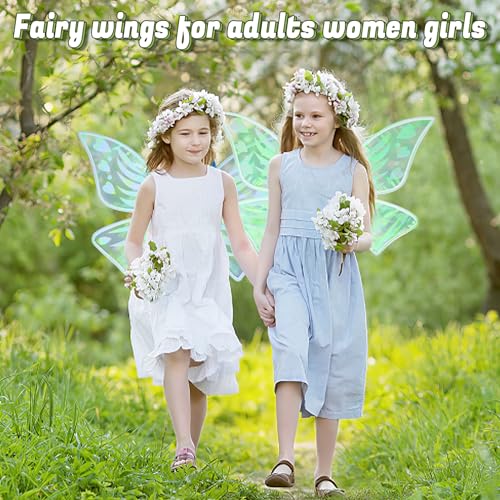 Orgoue Cuore a forma di ali di fata verde