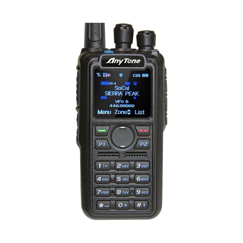 Radio Portatile VHF/UHF Anytone AT-D878UVII PLUS con APRS e Bluetooth, Banda Doppia Digitale