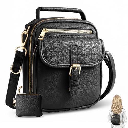Sac à bandoulière en cuir végétalien Dabria pour femme