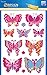 AVERY Zweckform Kinder Sticker 12 Aufkleber (extra groß, Schmetterlinge, mit Glitter, für Kinder zum Aufkleben, Kindergeburtstag, Mitgebsel, Gastgeschenke, Spiele, Schatzsuche) Art. 53250