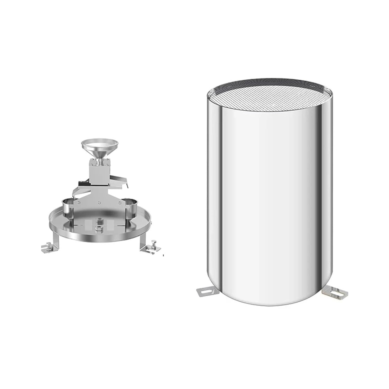 Rainfall Alarm Sensor Remote View of Precipitation Double Tipping Bucket Transmitter Meteorological Rainfall Monitor Rain Gauge(0.5MM 0-5V)