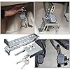 Stainless Steel Car Anti-Theft Brake Clutch Lock, Car Brake Pedal Lock Automobile Security Protection Safety Tool #3