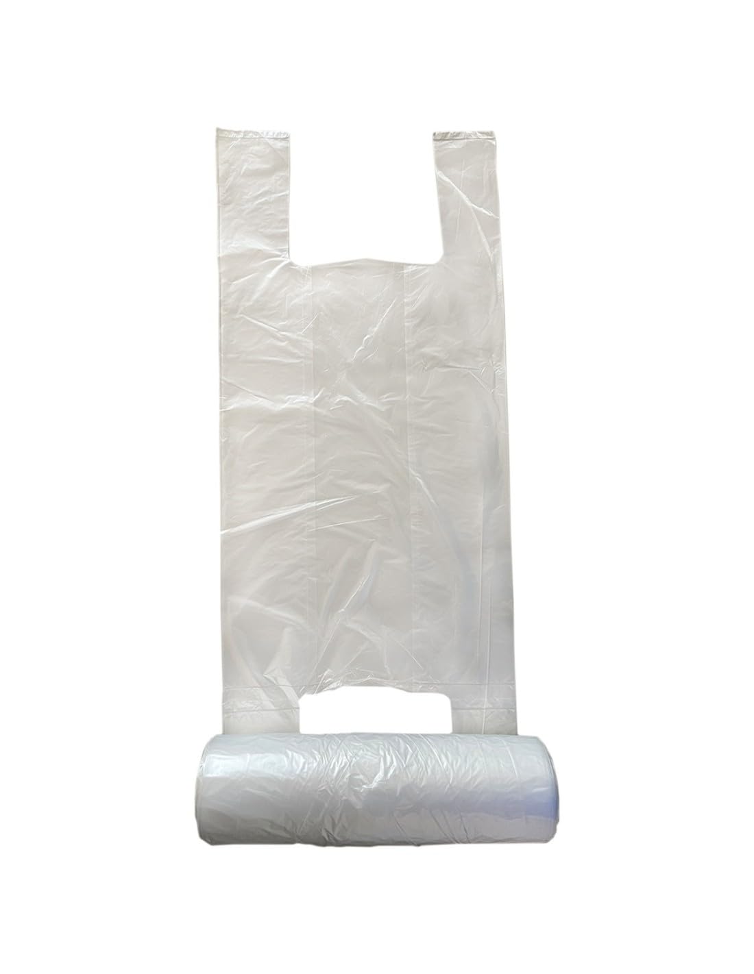 Kimicart®12 Rotoli di Sacchetti di Plastica con Manici 30x60 cm – 75 Buste in ogni rotolo – Ideali come Sacchetti per Frutta e Verdura