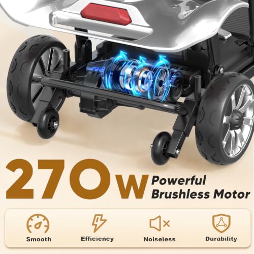 Image of 4 Wheels Mobility Scooters for Seniors-39LBS Light Frame& 30 Miles Range
