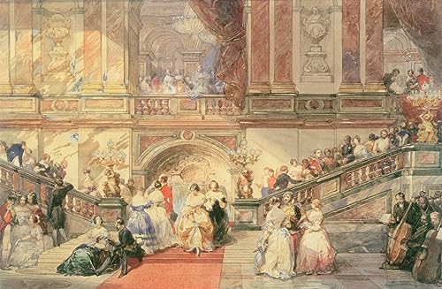 Affiche Impression Prints Toile Peinture Murale un bal à l'hôtel de d'Eugène Louis Lami