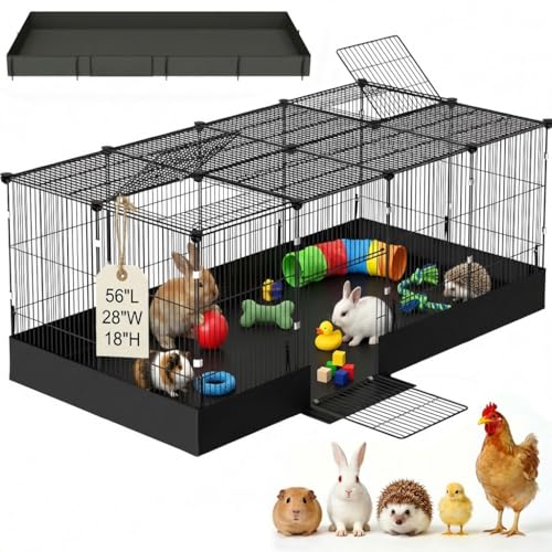 Guinea-Pig-Cages-DIY-Small-Animal-Playpen-with-Waterproof-Liner-Expandable-Cage-for-Guinea-Pigs-Metal-Wire-Yard-Fence-Rabbit-Cage Guinea Pig Cages DIY Small Animal Playpen with Waterproof Liner, Expandable Cage for Guinea Pigs, Metal Wire Yard Fence Rabbit Cage - Image 1