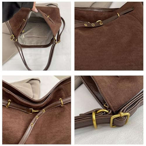 Bolso Crossbody de gamuza sintética para mujer miniatura 4