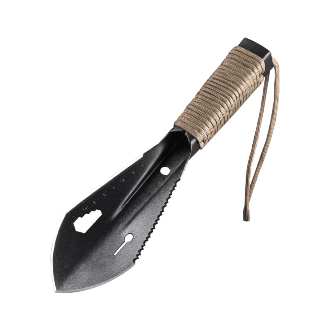 Mini Garden Spade Digging Tool Hand Trowel Spade Stainless Steel Portable for Gardening Farming Camping Black, Gardening