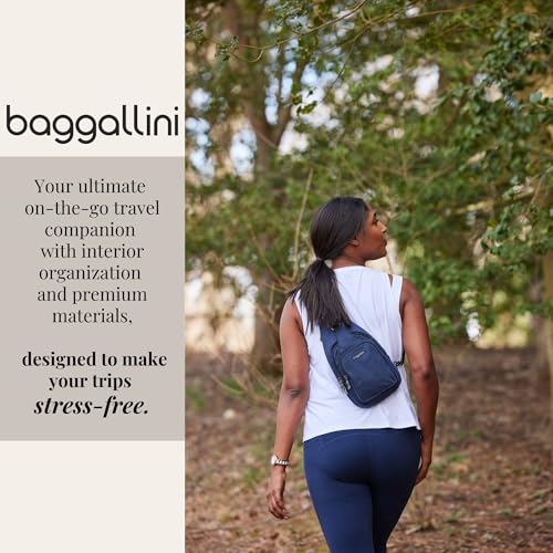 Image of Baggallini Women's Central Park Sling 12 inchx7 inch Crossbody Bag W /Convertible Adjustable Shoulder Strap