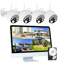Amazon.co.jp: YESKAMOO 防犯カメラ 4台セット ワイヤレス 屋外 500万