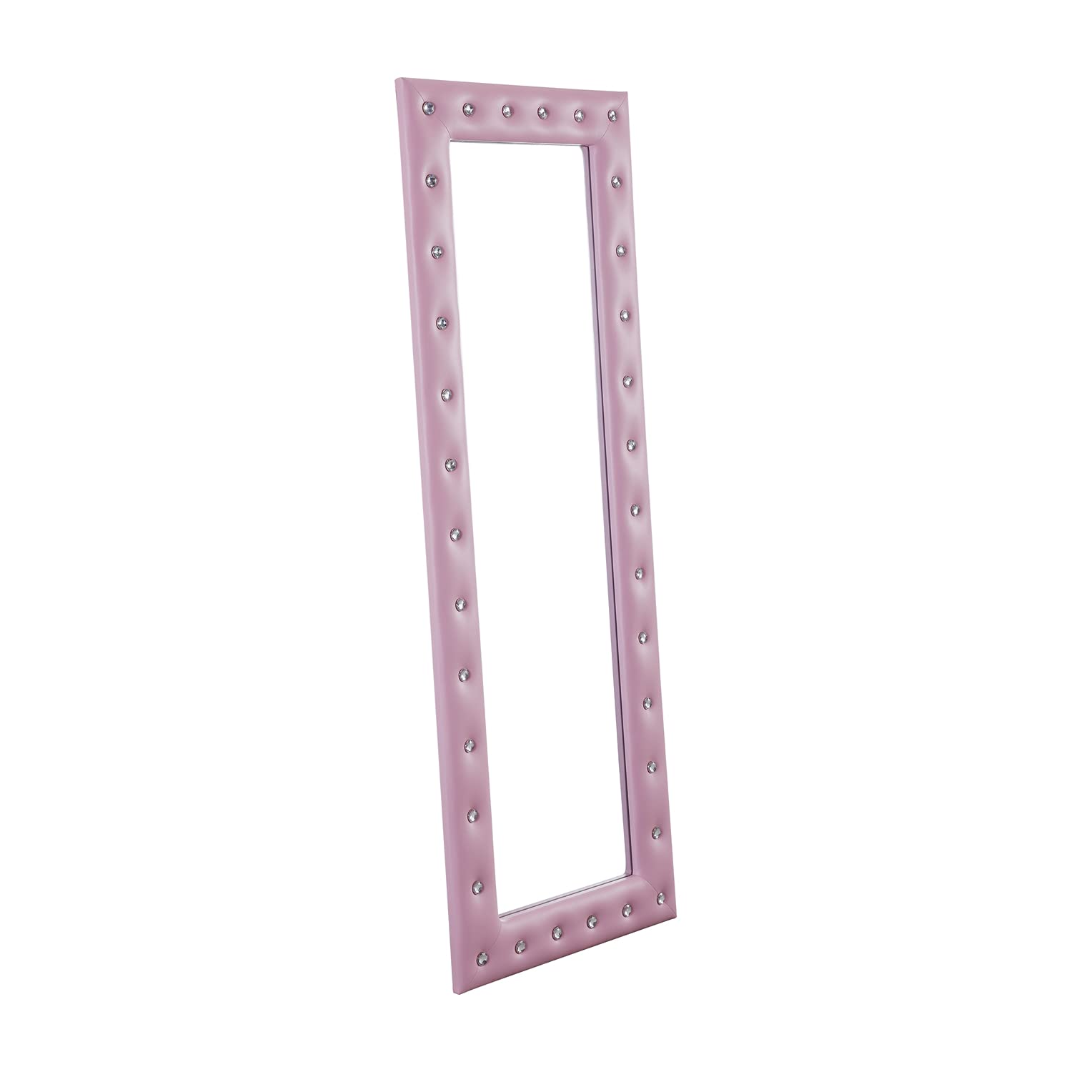 Crystal Tufted Full Length Mirror, Large Floor Mirror, Standing or Wall